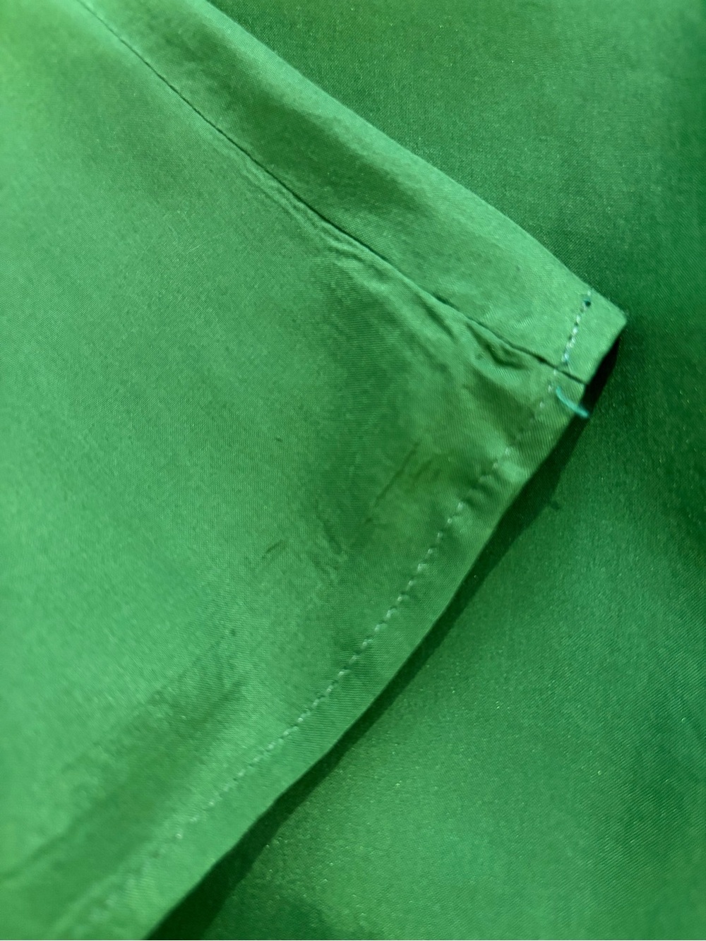 GLAM VINTAGE SOUL Green Puff Sleeve Women's Top, size S. - Picture 9 of 9